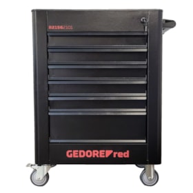 Carrinho para Ferramentas Black Edition com 6 Gavetas e 220 Peças R21562101 GEDORE RED