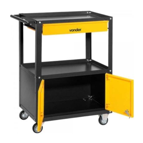 Carrinho para Ferramentas com 1 Gaveta e 2 Portas 6161150106 VONDER-d7efae2b-2402-4b9c-83fb-18a05b1c6e23