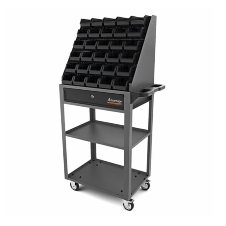 Carrinho para Ferramentas com 1 Gaveta e 30 Caixas BIN Número 3 Cinza 44951/410 TRAMONTINA PRO-ad9d119a-0855-4e21-a5d9-57d11b6025c5