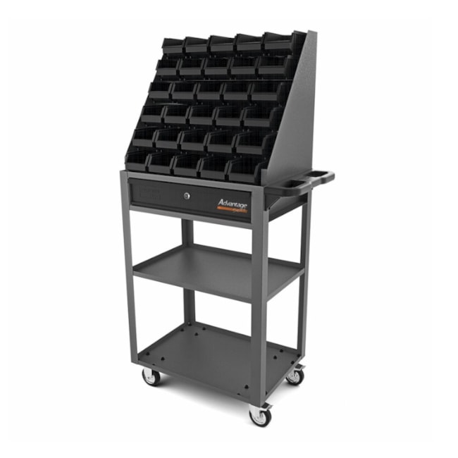 Carrinho para Ferramentas com 1 Gaveta e 30 Caixas BIN Número 3 Cinza 44951/410 TRAMONTINA PRO-ef7c2035-28c0-4b9d-a2ba-662211f2245b