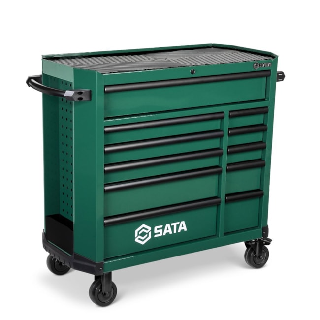 Carrinho para Ferramentas com 11 Gavetas Verde ST95114G SATA-d1c06266-783f-4dad-9380-70b8b54841cf
