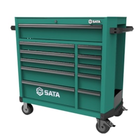 Carrinho para Ferramentas com 11 Gavetas Verde ST95114G SATA