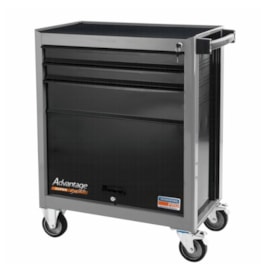 Carrinho para Ferramentas com 3 Gavetas e 1 Porta Cinza 44950/408 TRAMONTINA PRO