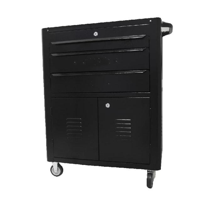 Carrinho para Ferramentas com 3 Gavetas Preto C06 FERCAR-3b9785b5-07cf-4b98-a773-43f092642e6d