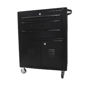 Carrinho para Ferramentas com 3 Gavetas Preto C06 FERCAR