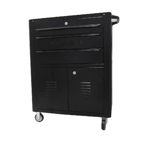 Carrinho para Ferramentas com 3 Gavetas Preto C06 FERCAR-43008ded-36c5-4217-902a-245500798b4e