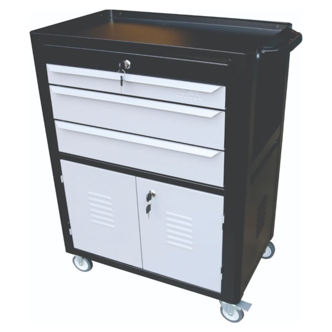 Carrinho para Ferramentas com 3 Gavetas Preto e Cinza C06 FERCAR-29c39f1a-aed2-4797-8368-eb678b26f570