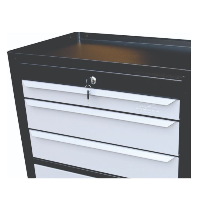 Carrinho para Ferramentas com 3 Gavetas Preto e Cinza C06 FERCAR-ee2c3fd3-4123-41a2-a63a-42d6a44e3a68