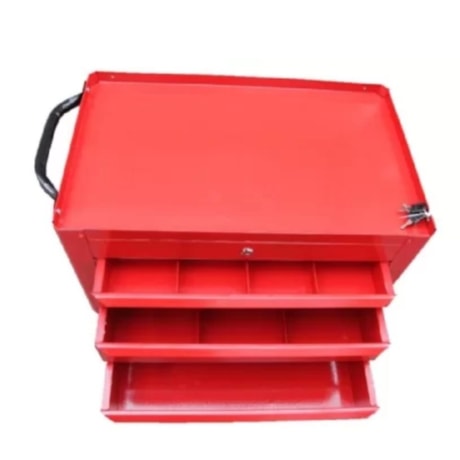 Carrinho para Ferramentas com 3 Gavetas Vermelho C06 FERCAR-ff8de4b0-96ac-43a6-b898-5a4c0790beea