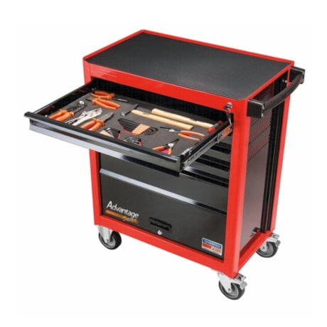 Carrinho para Ferramentas com 5 Gavetas 1 Porta e 95 Peças Vermelho 44950/795 TRAMONTINA PRO-60e5e750-7564-4dcc-8a3e-9b925efd01f2