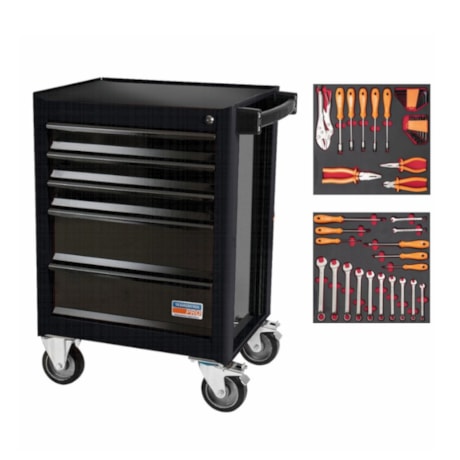 Carrinho para Ferramentas com 5 Gavetas e 45 Peças Preto 44950/949 TRAMONTINA PRO-ee64400c-2a3c-4d5d-9676-a2a1a810cad7