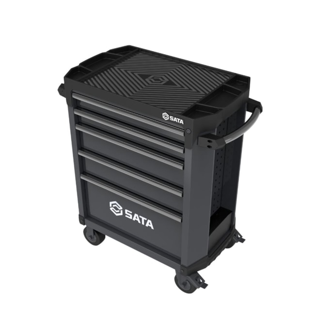 Carrinho para Ferramentas com 5 Gavetas Preto ST95112G-B SATA-24616f71-a37d-40c3-8fc1-a7fcee14dc9c