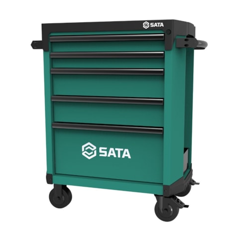 Carrinho para Ferramentas com 5 Gavetas Verde ST95112G SATA