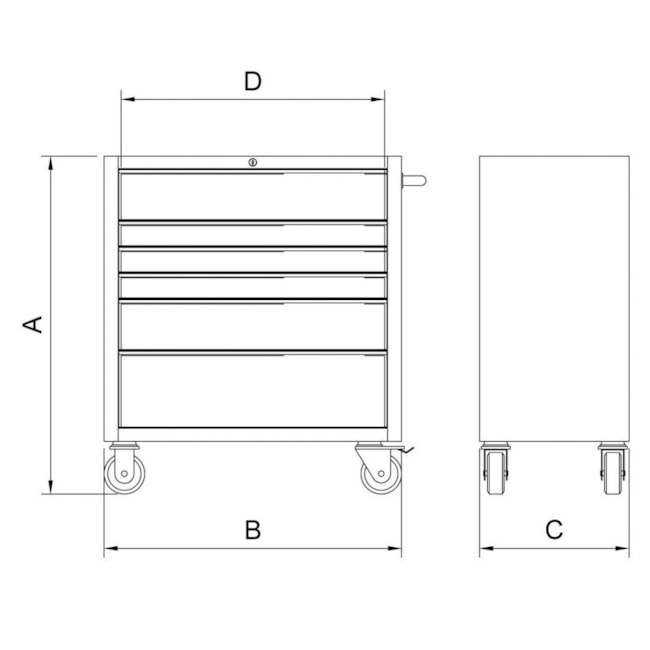 Carrinho para Ferramentas com 6 Gavetas e 70 Peças em Inox 44965770 TRAMONTINA PRO-6845190c-7bdd-4b11-befa-c6954949d0ee