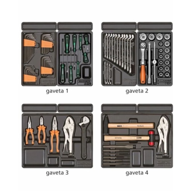 Carrinho para Ferramentas com 6 Gavetas e 92 Peças Laranja 44950/793 TRAMONTINA PRO-adee0f10-822f-4f0c-a6e3-31dd66783de1