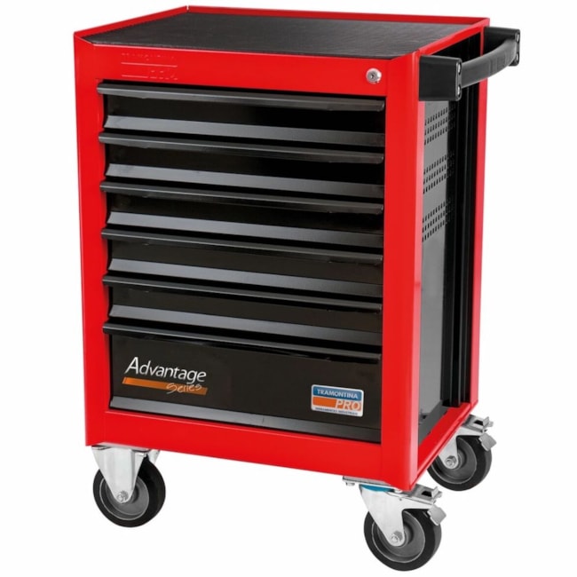 Carrinho para Ferramentas com 6 Gavetas Vermelho 44950/310 TRAMONTINA PRO-75d4a9ad-7bf0-4a5f-b308-5ed7bb134be7