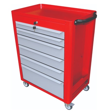 Carrinho para Ferramentas com 6 Gavetas Vermelho e Cinza C08 FERCAR-28f458c2-ecbc-4566-8323-152d2781bbde