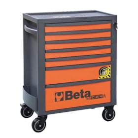 Carrinho para Ferramentas com 7 Gavetas Anti-inclinação Laranja RSC24A/7-O BETA