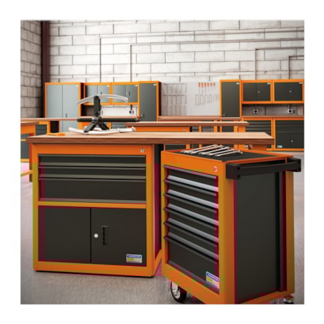 Carrinho para Ferramentas com 7 Gavetas e 115 Peças 44950/716 TRAMONTINA PRO-4b4daa24-f7f5-4da7-9d7b-c76a56923243