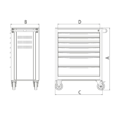 Carrinho para Ferramentas com 7 Gavetas e 115 Peças 44950/716 TRAMONTINA PRO-1a12d13e-90e5-4512-8f60-d9ecd3a99b06