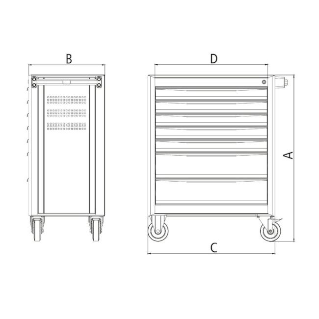 Carrinho para Ferramentas com 7 Gavetas e 115 Peças 44950/716 TRAMONTINA PRO-8c237734-e8a3-4963-93a1-d07863d81416