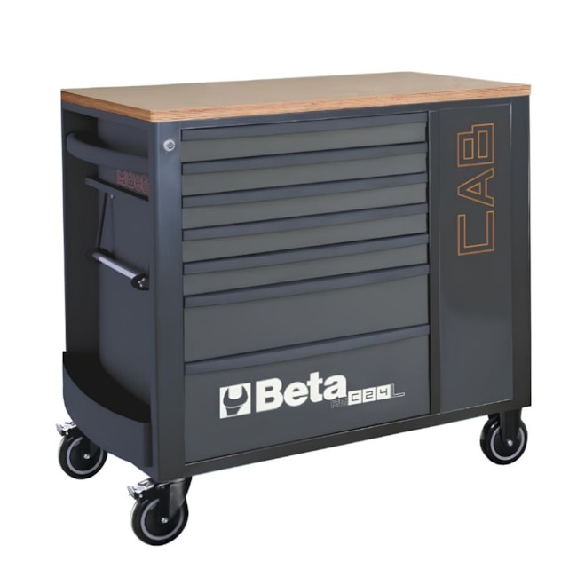 Carrinho para Ferramentas com 7 Gavetas e Armário Preto RSC24L-CAB/A BETA-578a7d0a-f908-4f32-9893-7f5d45b51f64