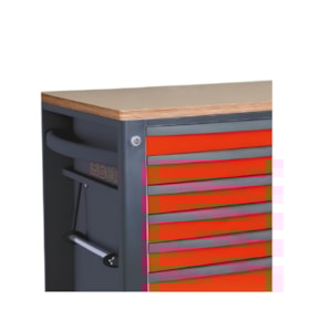 Carrinho para Ferramentas com 7 Gavetas e Armário Vermelho RSC24L-CAB/R BETA