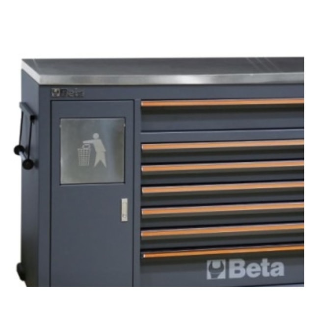 Carrinho para Ferramentas com 7 Gavetas e Lixeira Embutida Tampo Inox C45PRO MWS/X BETA-97e06dab-07a9-4d40-9625-bc5606135d38