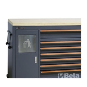 Carrinho para Ferramentas com 7 Gavetas e Lixeira Embutida Tampo Madeira C45PRO MWS/W BETA