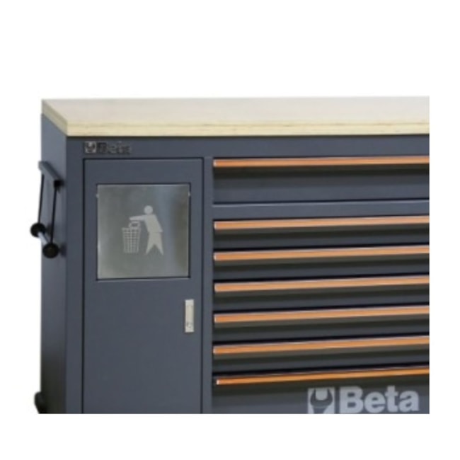 Carrinho para Ferramentas com 7 Gavetas e Lixeira Embutida Tampo Madeira C45PRO MWS/W BETA-e8b1481b-0c9a-4a2b-96bd-1476bd120ef9