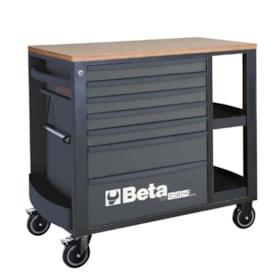 Carrinho para Ferramentas com 7 Gavetas e Prateleiras Laterais Cinza RSC24L/7-A BETA