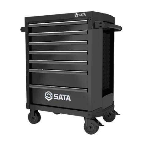 Carrinho para Ferramentas com 7 Gavetas Preto ST95113G-B SATA-02461030-fadf-4bb4-8518-f3daa8442aca