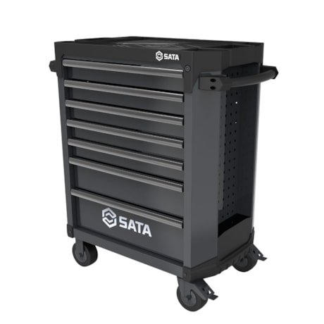 Carrinho para Ferramentas com 7 Gavetas Preto ST95113G-B SATA