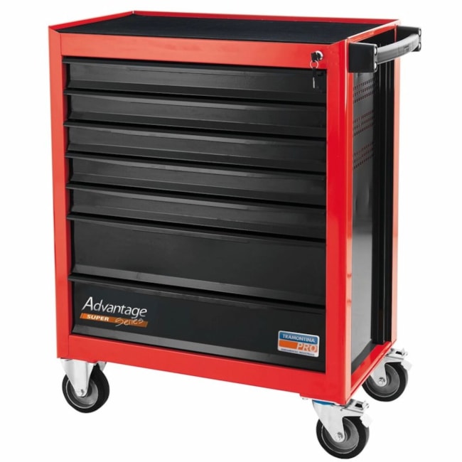 Carrinho para Ferramentas com 7 Gavetas Vermelho 44950311 TRAMONTINA PRO-33e7ce17-6d0f-4c31-96f9-cc304d14d5b8