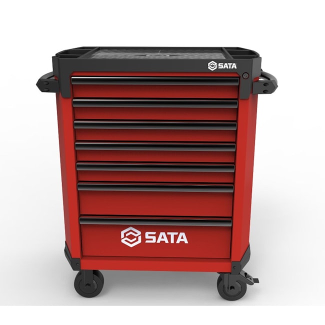 Carrinho para Ferramentas com 7 Gavetas Vermelho Profissional ST95113G-R SATA-8885ca60-30b2-4c72-8179-affda5a0a0ec
