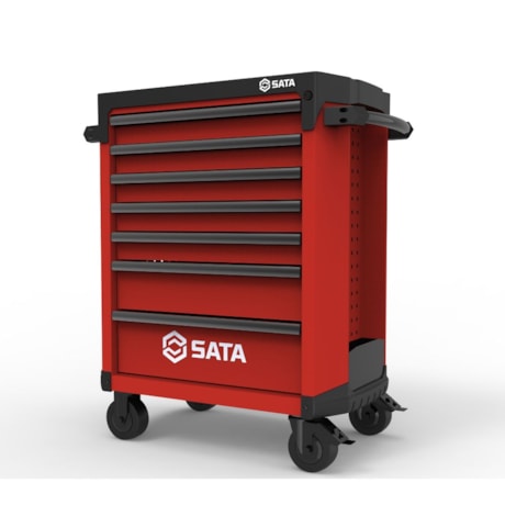 Carrinho para Ferramentas com 7 Gavetas Vermelho Profissional ST95113G-R SATA