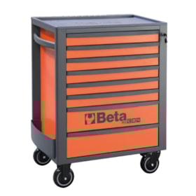 Carrinho para Ferramentas com 8 Gavetas Full Laranja RSC24/8 BETA