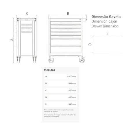 Carrinho para Ferramentas com 8 Gavetas Laranja 44950/012 TRAMONTINA PRO-4a87c547-dd63-4d12-a6e6-920344f0c1c3