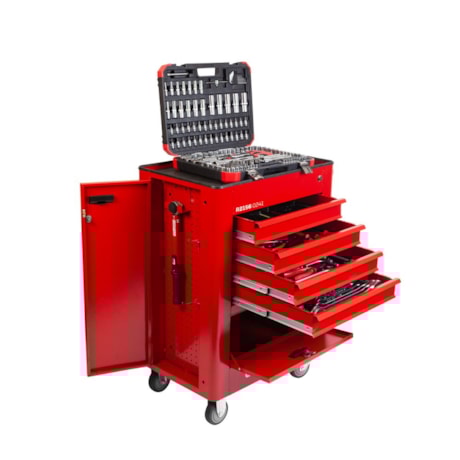 Carrinho para Ferramentas de 4 Gavetas e 2 Portas Vermelho com 236 Peças R21560241 GEDORE RED-ee4c036e-8a4a-49fb-8939-0f5e9d4ac9e1