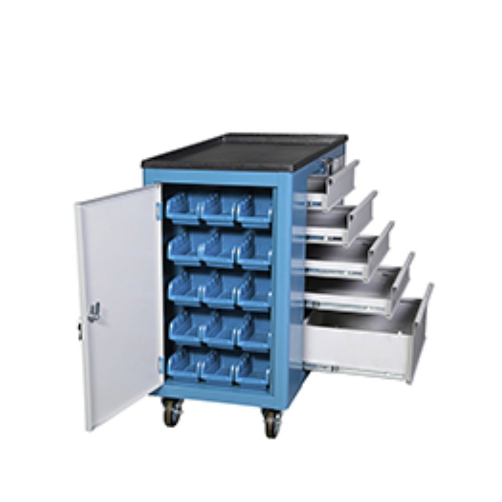 Carrinho para Ferramentas de 5 Gavetas com Caixas Plásticas CR-90