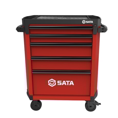 Carrinho para Ferramentas de 5 Gavetas Vermelho ST95112G-R SATA-054bc8a3-2d58-4d32-b425-56bed40c0ddd