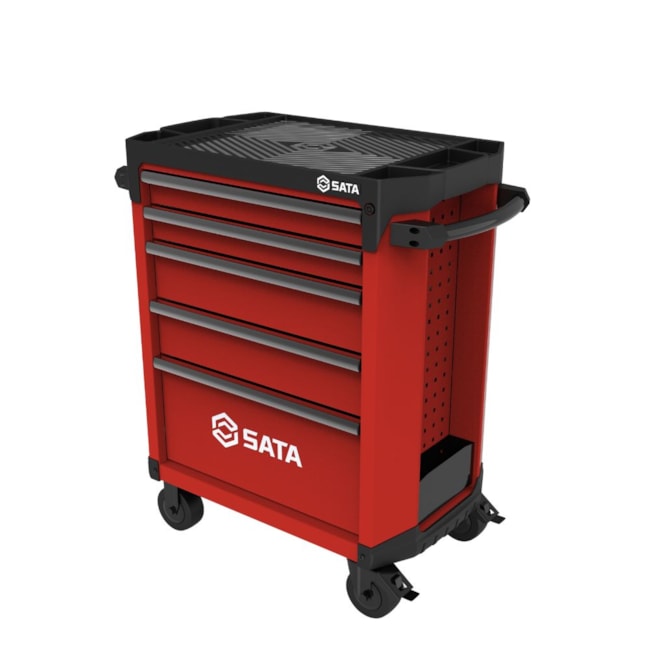 Carrinho para Ferramentas de 5 Gavetas Vermelho ST95112G-R SATA-a2740f2f-f330-4ce1-9892-b512b808a586