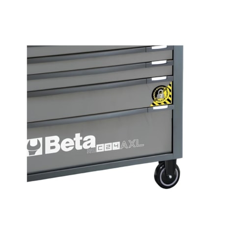 Carrinho para Ferramentas de 7 Gavetas Longo Anti-inclinação Cinza RSC24AXL/7-A BETA-a84f8b63-de8a-4851-a890-e93b25305c41