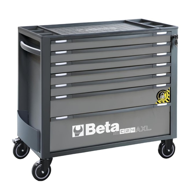 Carrinho para Ferramentas de 7 Gavetas Longo Anti-inclinação Cinza RSC24AXL/7-A BETA-8f291684-f9e4-460e-9dd6-c58f6cfe276c
