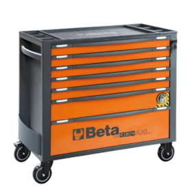 Carrinho para Ferramentas de 7 Gavetas Longo Anti-inclinação Laranja RSC24AXL/7-O BETA