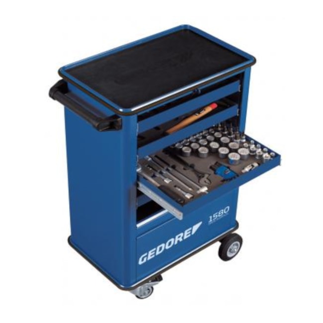 Carrinho para Ferramentas Fechado com 4 Gavetas com 107 Ferramentas 1580GM-MIX 2 GEDORE-f3b780b7-bc43-4681-9f53-b3ca0008a45d