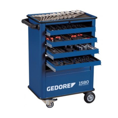 Carrinho para Ferramentas Fechado com 4 Gavetas com 107 Ferramentas 1580GM-MIX 2 GEDORE-ea0a239d-3933-466a-9e28-563119e88cef