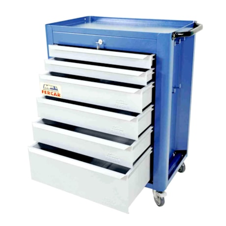 Carrinho para Ferramentas Fechado com 6 Gavetas C08 FERCAR-f3423ff7-f502-4d09-a600-2f6d43759fba