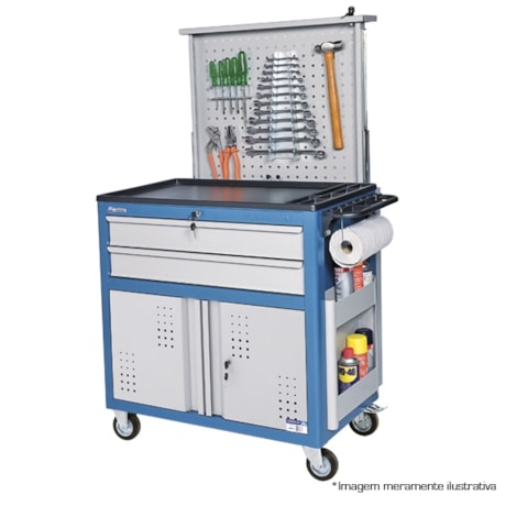 Carrinho para Ferramentas Fechado com Painel Retrátil CR-72 MARCON-44cb2730-7196-42e4-bf8e-83baf5cc4f0a