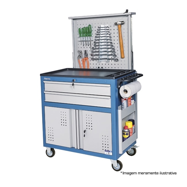 Carrinho para Ferramentas Fechado com Painel Retrátil CR-72 MARCON-d7c80b5a-c233-4863-bee7-d3e878fafc69